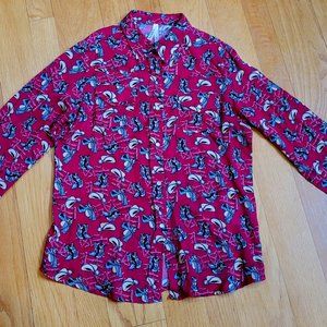 Roper Girls Size 14 Red Western Snap Front Shirt Boots Saddles Cowboy Hats NWOT